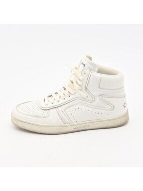 Celine Sneakers White High Cut Leather